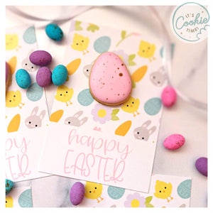 Happy Easter Cookie Card (with mini cookie)